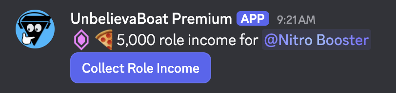 role income announcement