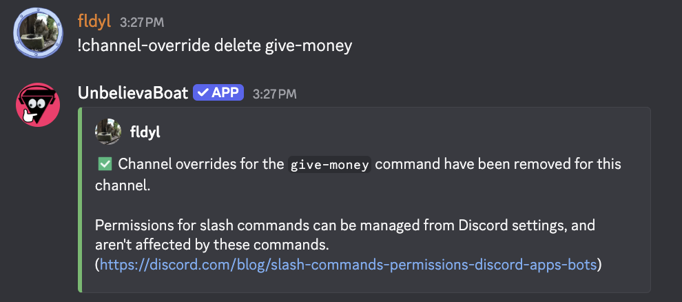 deleting a channel override