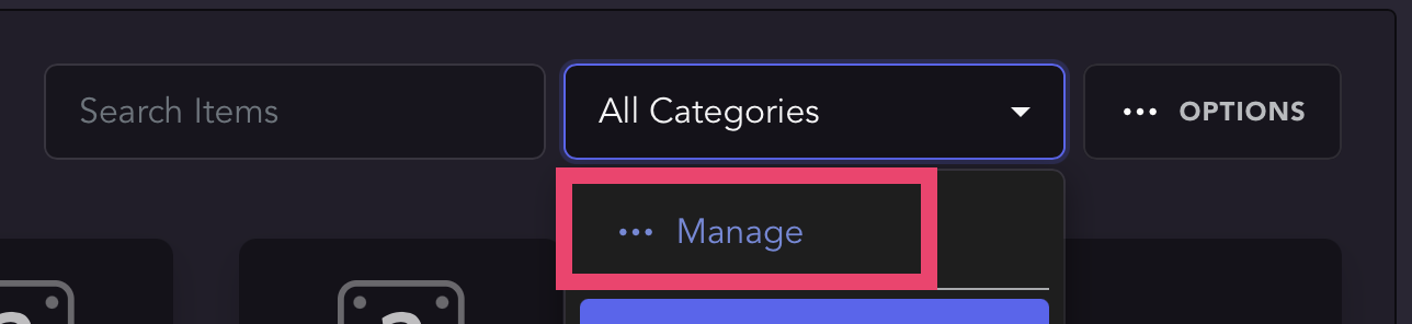 manage categories