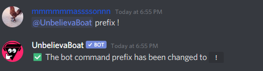Changing the prefix