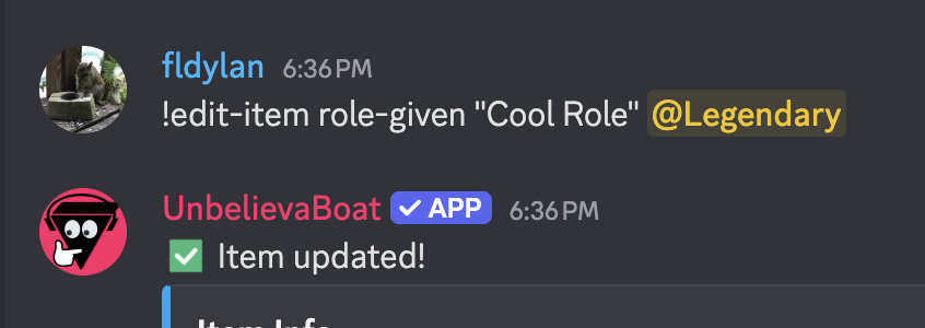 Edit-item command